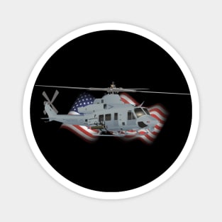 Patriotic UH-1Y Venom Helicopter Magnet